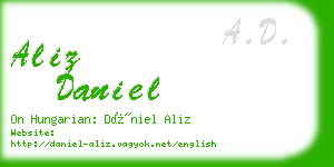 aliz daniel business card